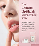 Lip patch product detail for THE KLARA Glow Starter Set | THE KLARA Glass Skin Kit | collagen face mask set | Peptide Collagen Lip Patch 5 Sheets  Package